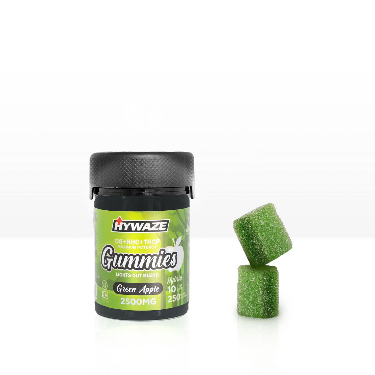 HYWAZE Maximum Potency Gummies D8+HHC+THCP 250MG