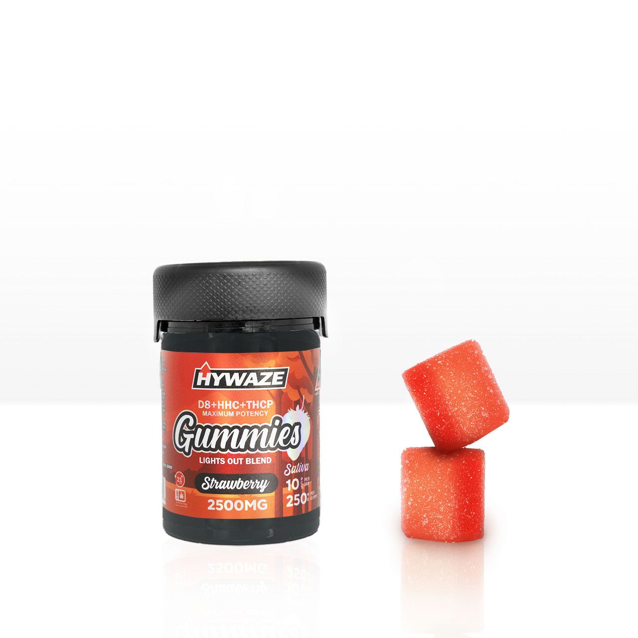 HYWAZE Maximum Potency Gummies D8+HHC+THCP 250MG