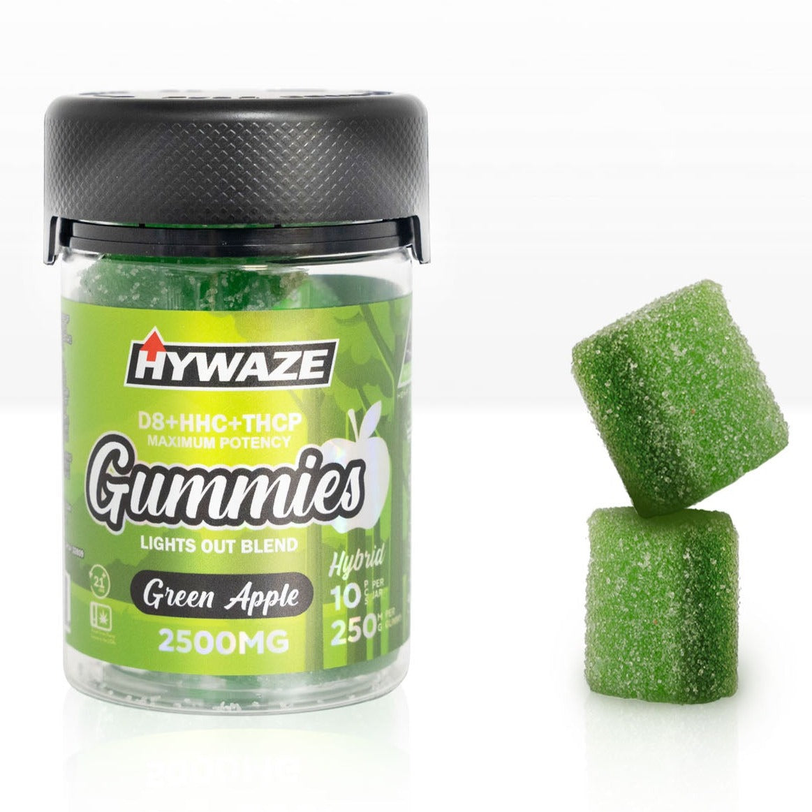 HYWAZE Maximum Potency Gummies D8+HHC+THCP 250MG