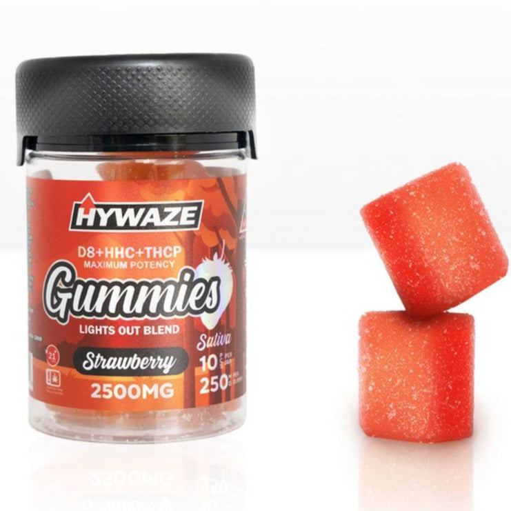 HYWAZE Maximum Potency Gummies D8+HHC+THCP 250MG