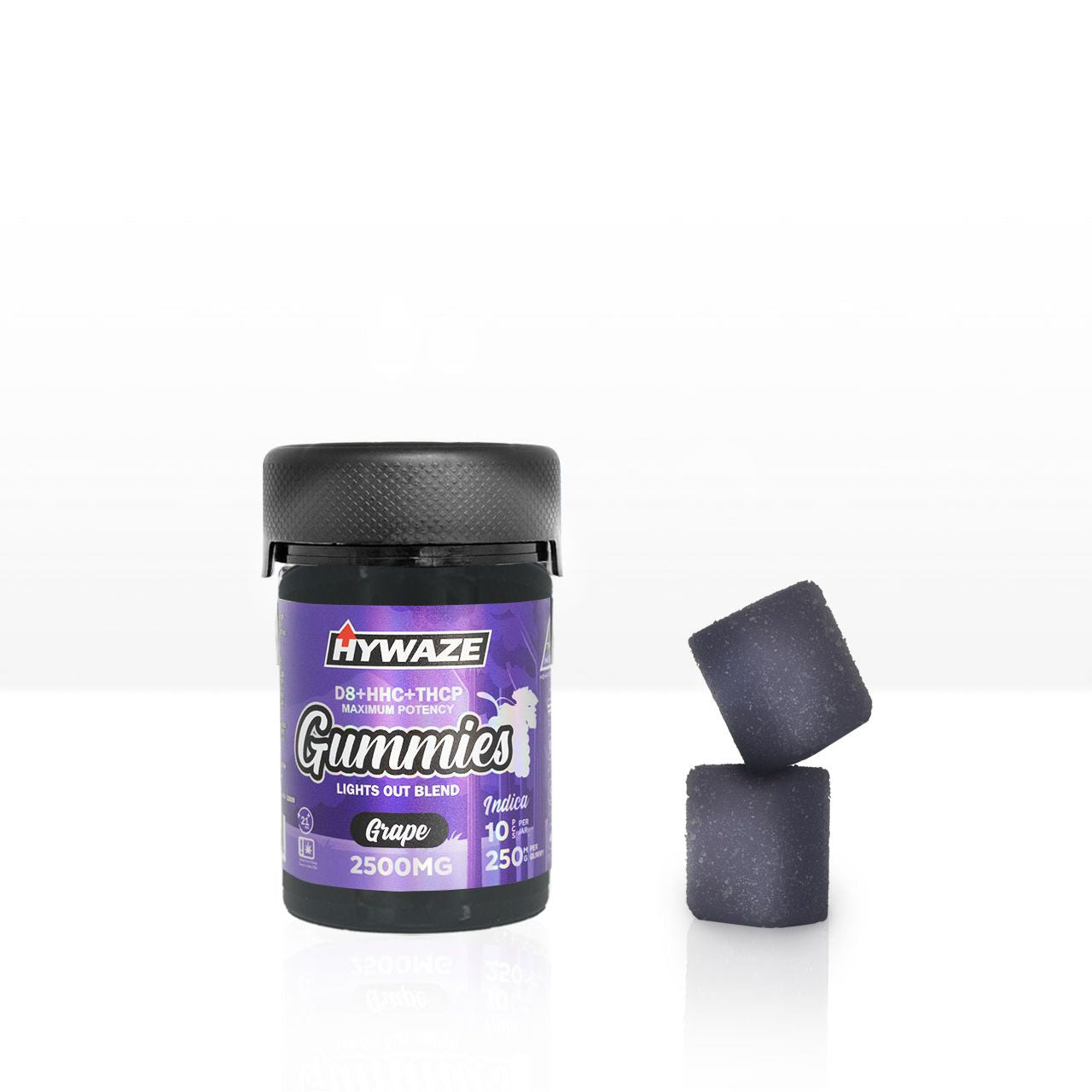 HYWAZE Maximum Potency Gummies D8+HHC+THCP 250MG