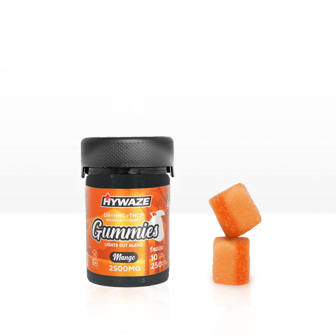 HYWAZE Maximum Potency Gummies D8+HHC+THCP 250MG