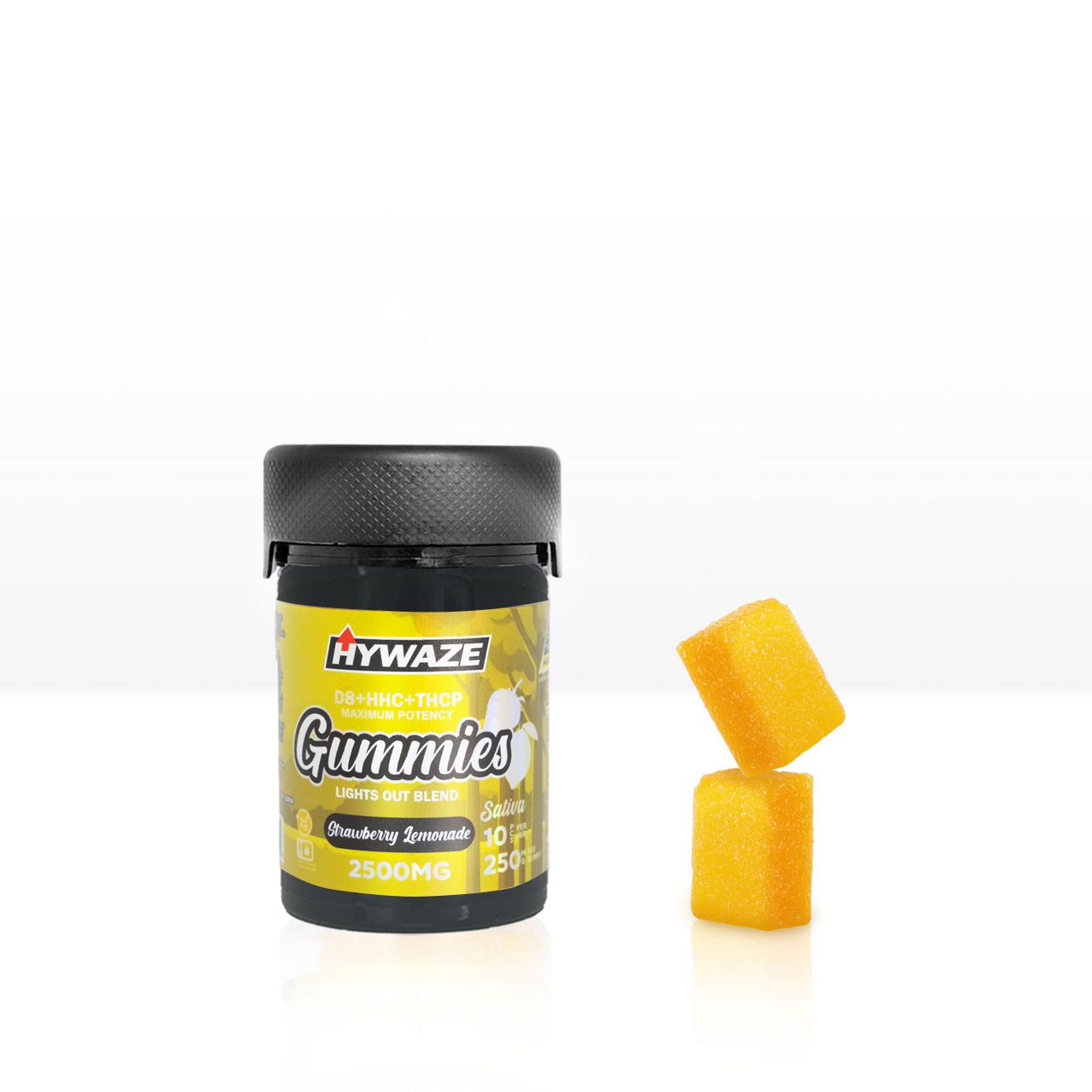 HYWAZE Maximum Potency Gummies D8+HHC+THCP 250MG