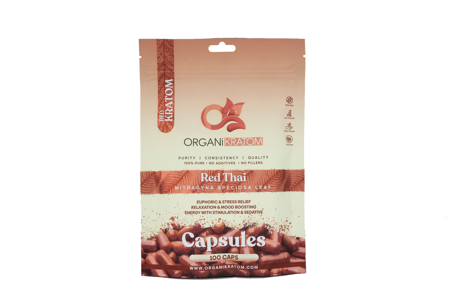 ORGANIKRATOM Capsules - Red Strain