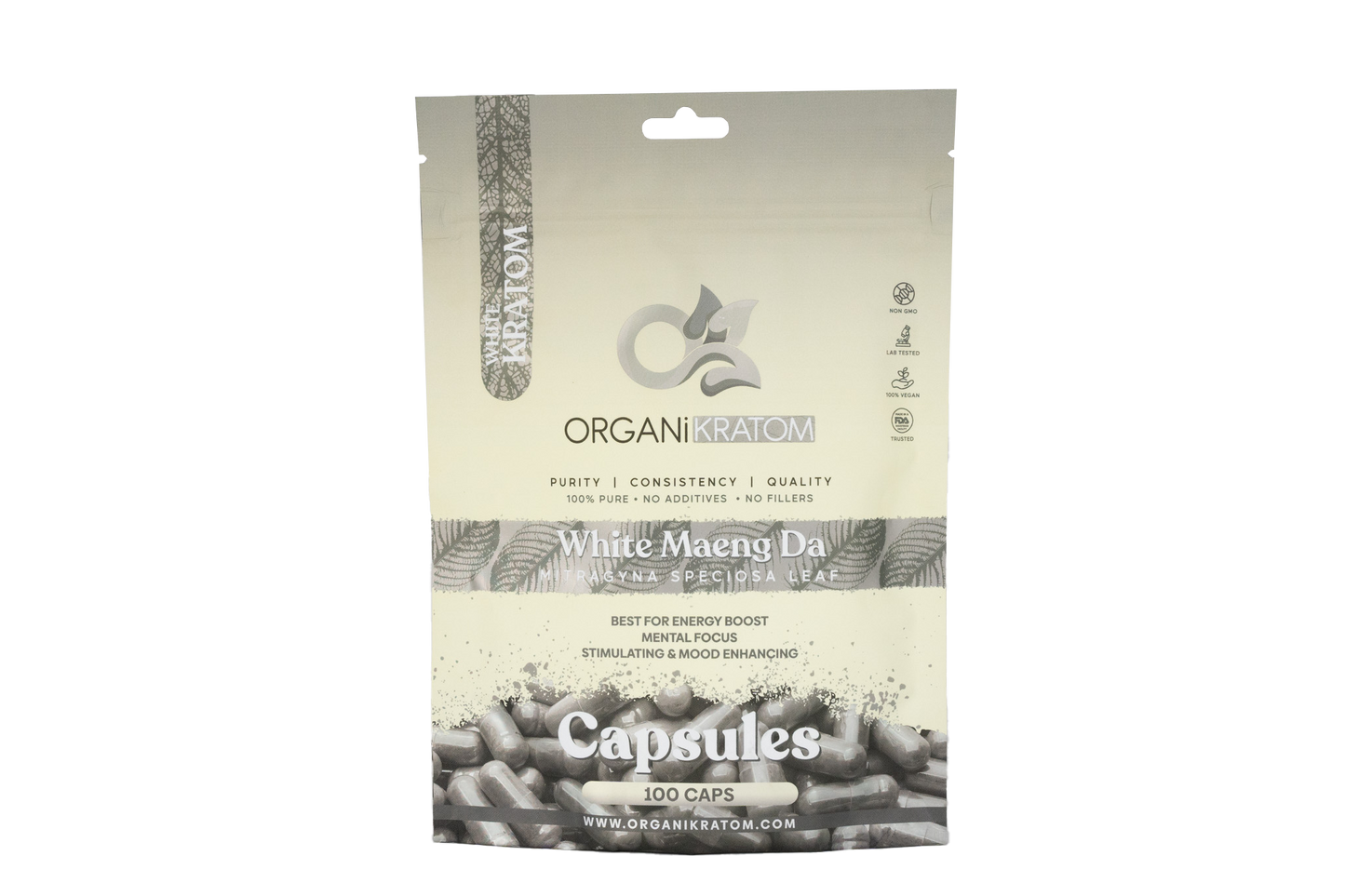 ORGANIKRATOM Capsules - White Vein
