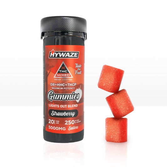 HYWAZE Maximum Potency Gummies D8+HHC+THCP 250MG
