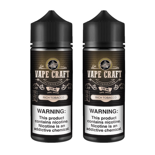 Vape Craft Rich Tobacco 2 Bottle Bundle