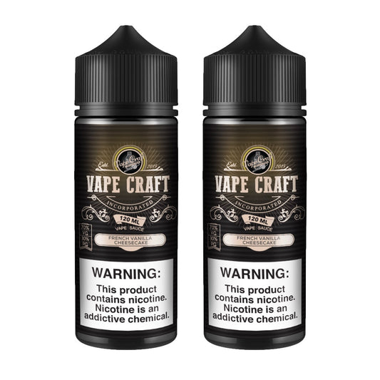 Vape Craft French Vanilla Cheesecake 2 Bottle Bundle