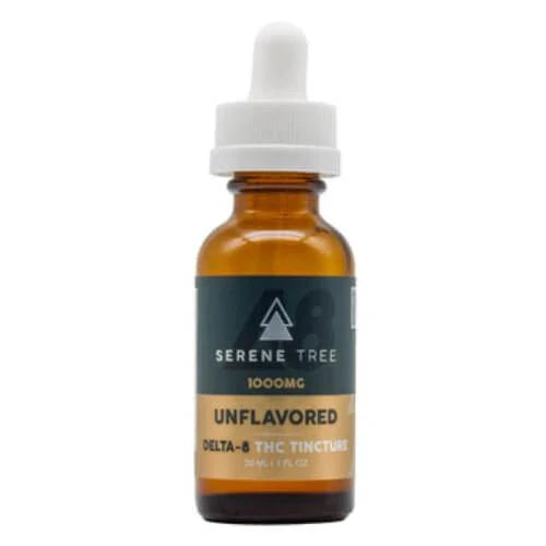 Serene Tree, 1000mg, Unflavored, Delta8, THC Tincture, front side