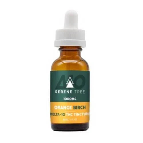 Serene Tree, Orange Birch, Delta10 THC Tinctures, 1000mg, front side