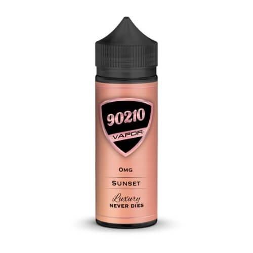 90210 0mg Sunset eJuice, front side