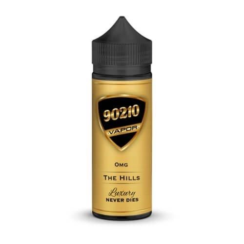 90210 0mg the hills eJuice, front side