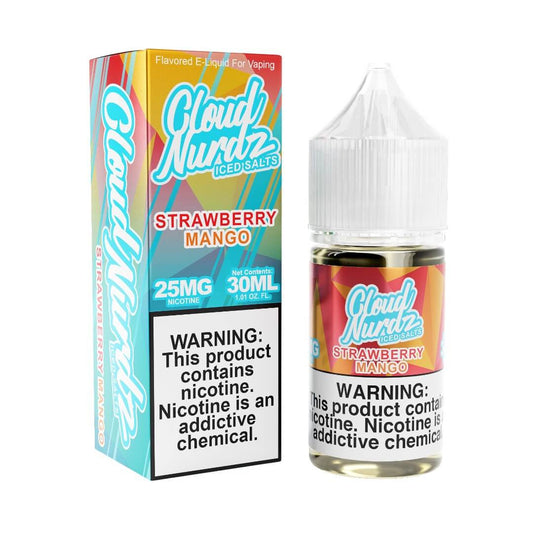 Cloud Nurdz Iced Salts Strawberry Mango eJuice