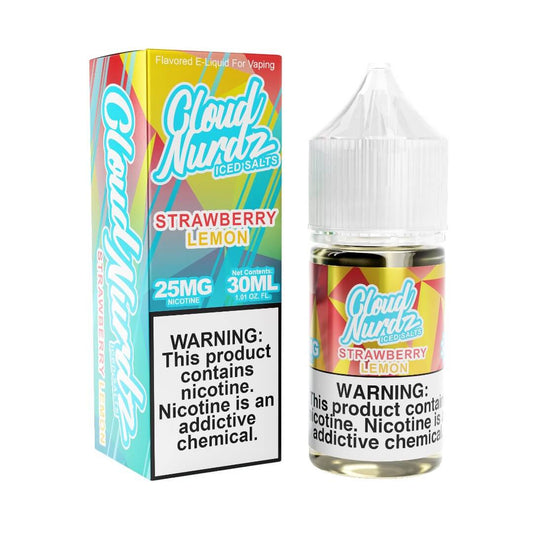 Cloud Nurdz Iced Salts Strawberry Lemon eJuice