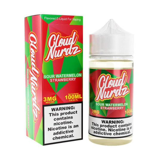 Cloud Nurdz Sour Watermelon Strawberry eJuice