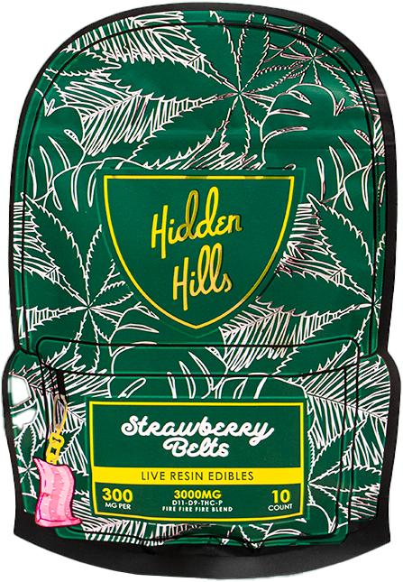 Hidden Hills Club Delta 8 + THC-P Live Resin Gummies 3000mg