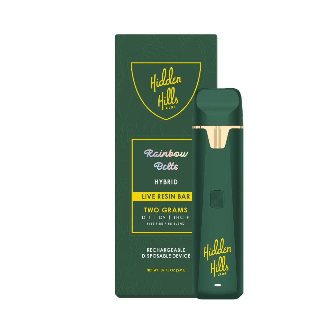 Hidden Hills Club Delta 8 + THC-P Live Resin Disposable Vape 2g