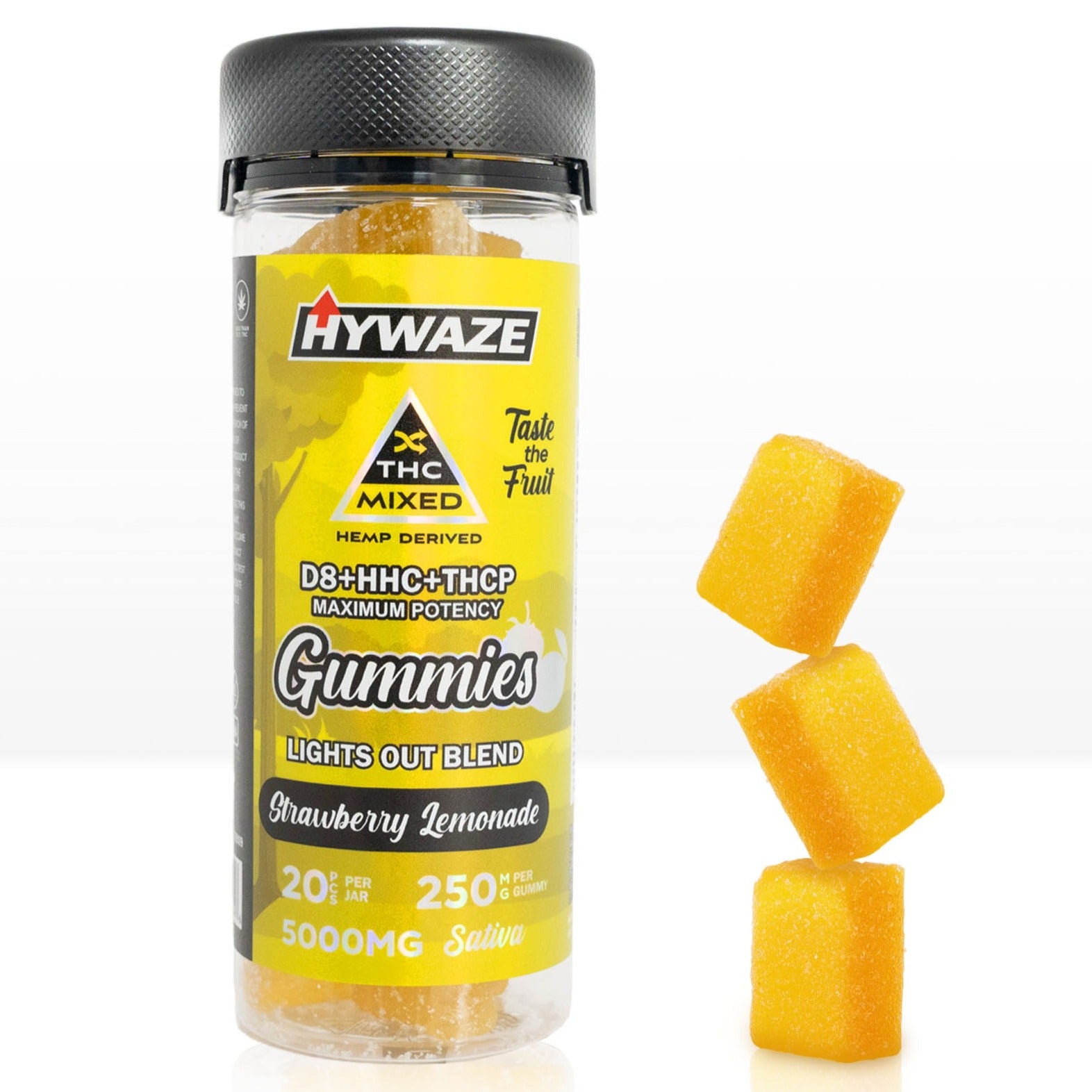 D8 Rhc Gummies HYWAZE Maximum Potency Gummies D8+HHC+THCP 250MG