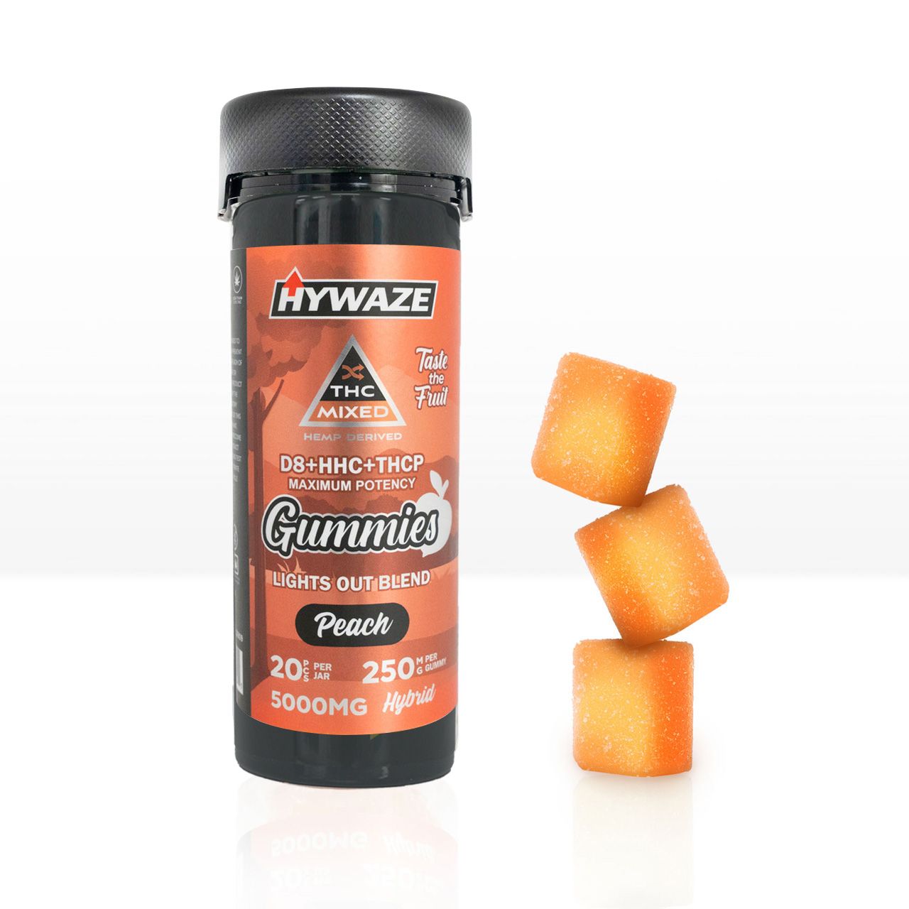 HYWAZE Maximum Potency Gummies D8+HHC+THCP 250MG