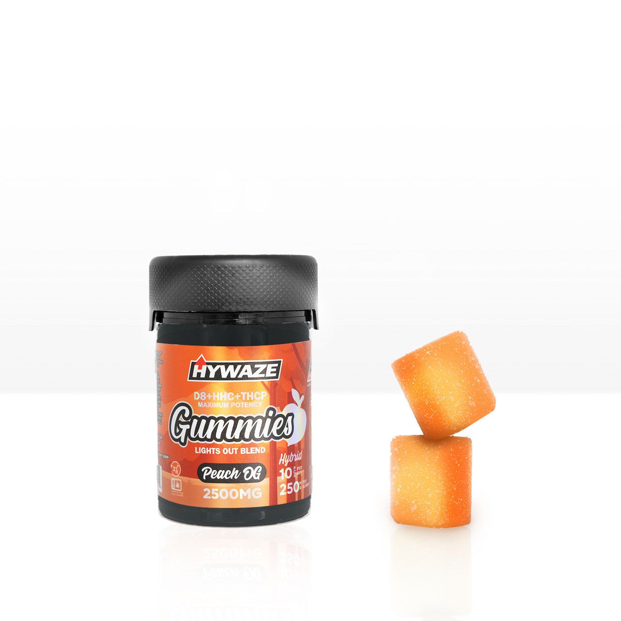 HYWAZE Maximum Potency Gummies D8+HHC+THCP 250MG