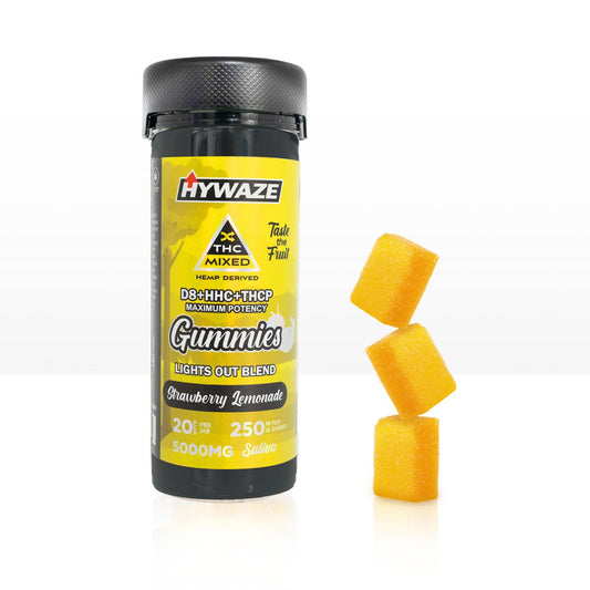 HYWAZE Maximum Potency Gummies D8+HHC+THCP 250MG